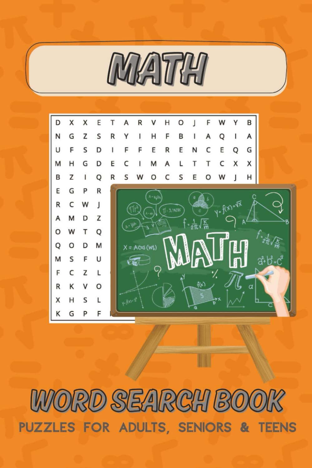 Math Word Search Puzzle Book: Word Searches with Easy to Read Print about Maths, Mathematics, Ultimate Math Word Search Challenge and More | 6x9 ... … Gift for Vacations, Holidays and Free Times
