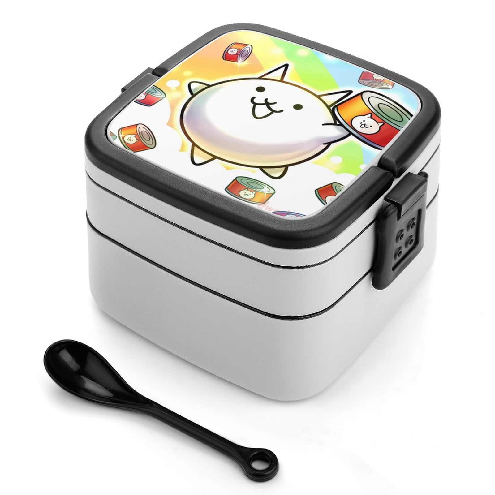 Amazon | にゃんこ大戦争 弁当箱 ランチボックス 二段 抗菌 お
