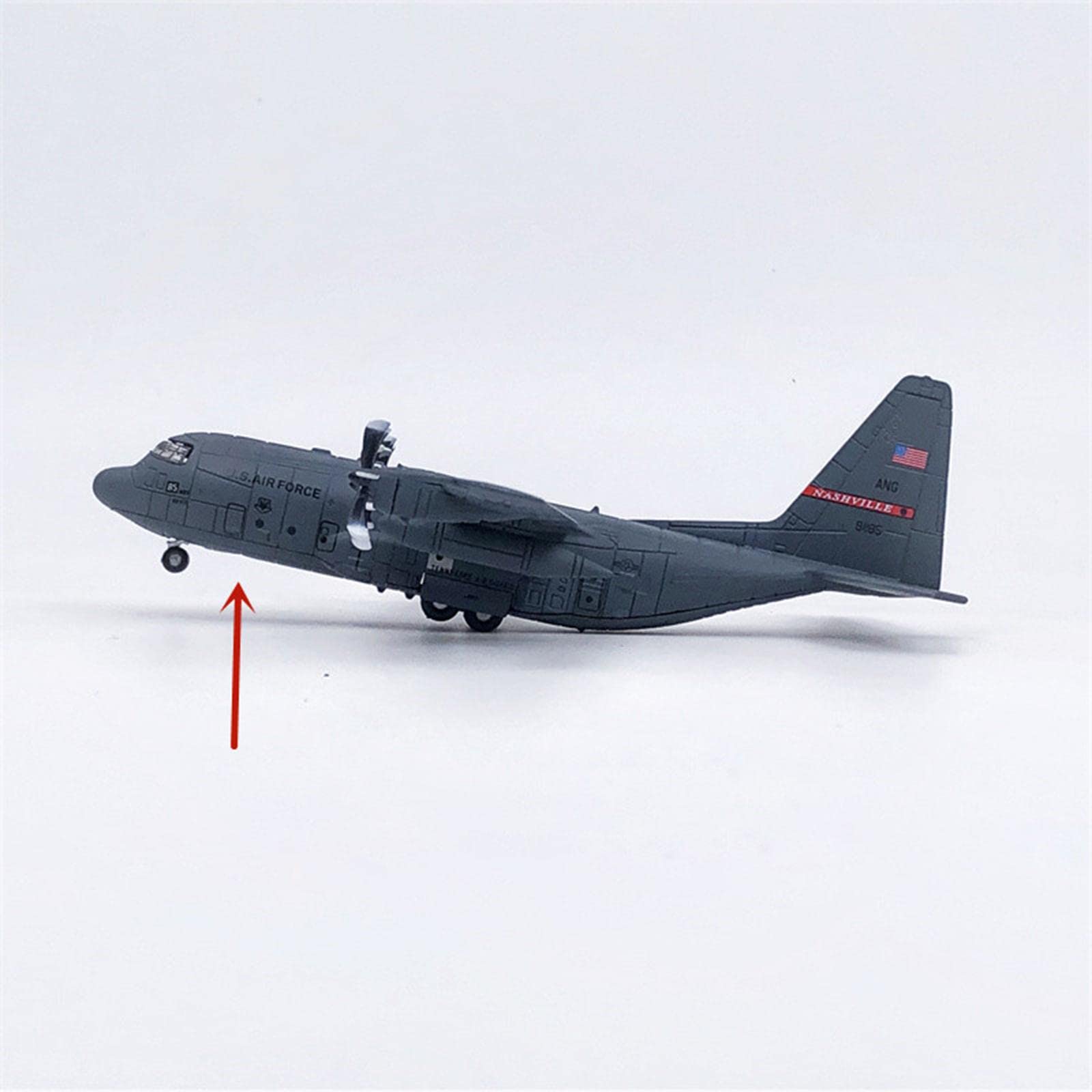 Aereo da Trasporto C130 Pressofuso in Lega 1:200 per La Decorazione del Desktop da Tavolo