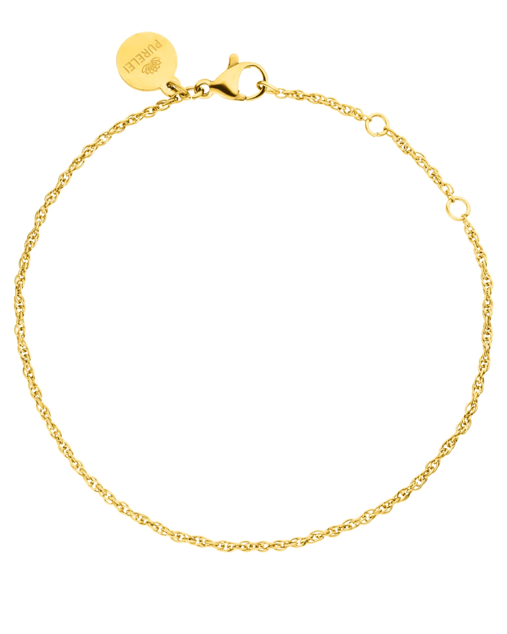 Purelei Brave Armband Gold - 18K vergoldetes Edelstahlarmband, verstellbar