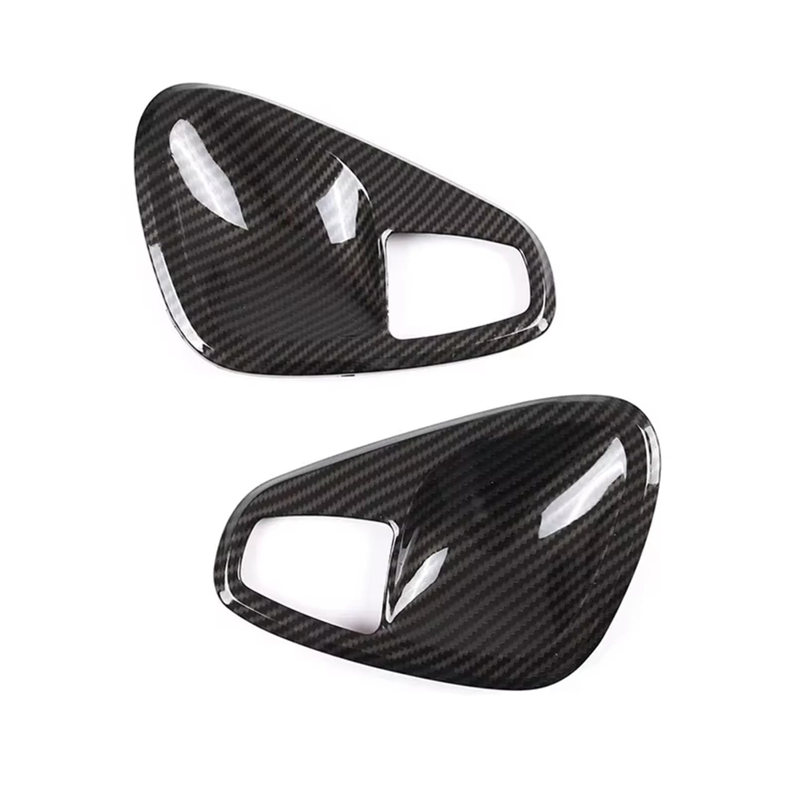 TINGYUS for Smart for Fortwo 451 2009-2015 Car Interior Door Armrest Handle Cover Trim Door Bowl Frame Stickers Car Interior Mouldings(A)