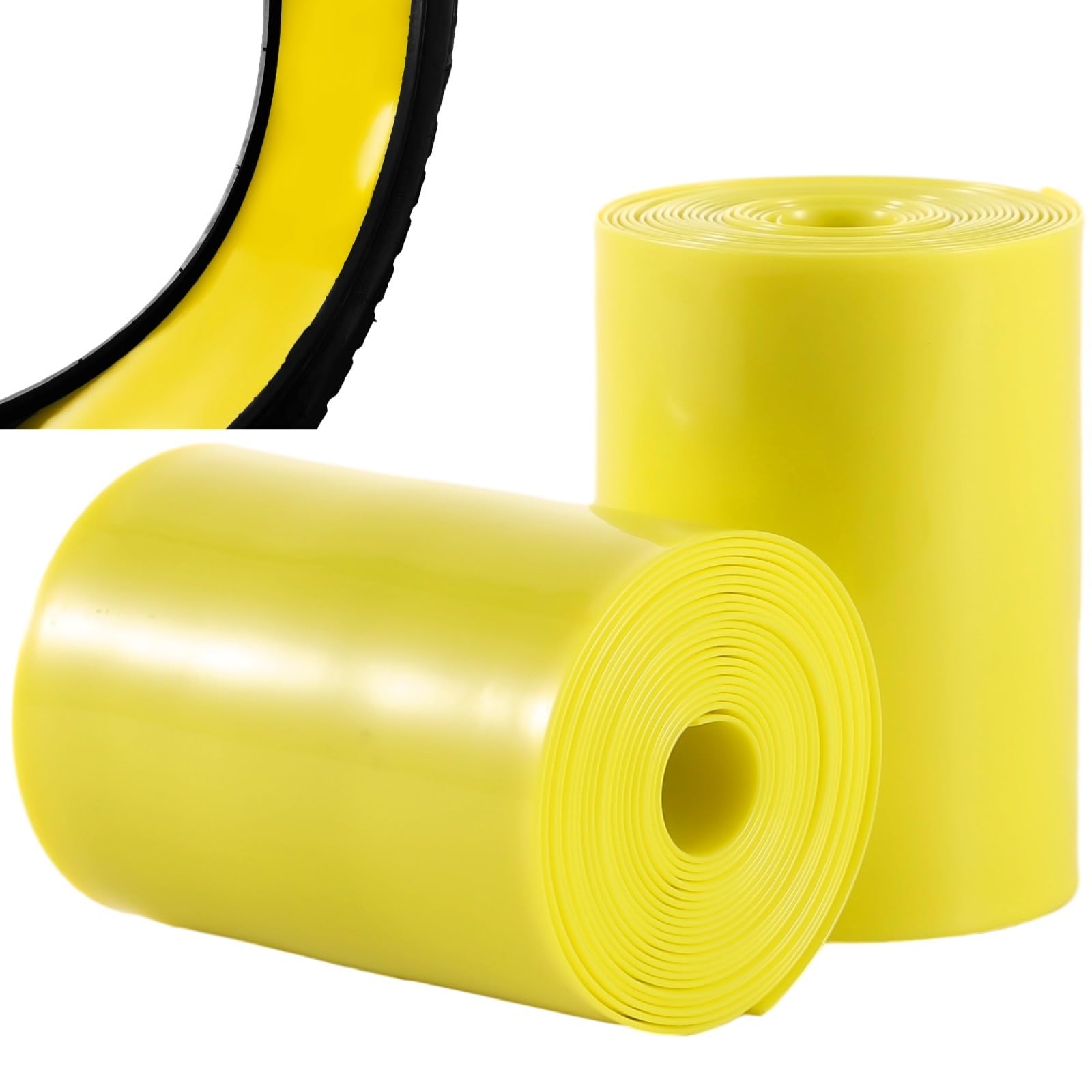 2 Stk. Reifenliner für Schlauchschutz, 90,6 x 3,15 x 0,04 Zoll Bike-Tube-Schutzstreifen, TPU-extrudierter Reifeneinsatz gegen Durchstiche bei Fahrradtouren und Fahrten