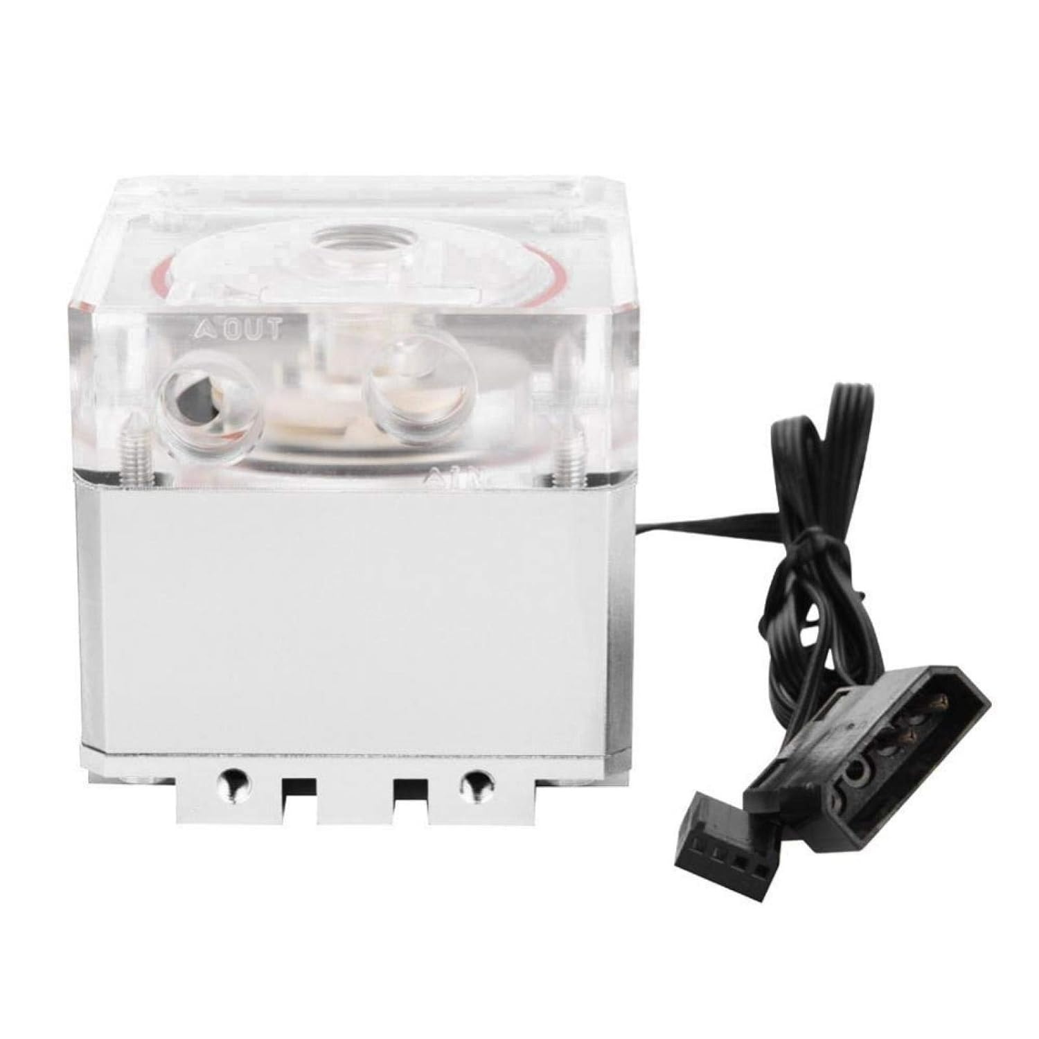 GOSHYDA Fast Heat Dissipation Computer Pump, 3000RPM 800L/H 3.5 Meters Pump, PC Cooling Pump (Silver)