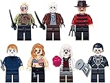 7-teiliges Minifiguren-Adventskalender-Sammelfiguren-Set Serie Custom Collectible Mini Figure Kompatibel mit Lego Horror Film Series Minifigur Cupcake Decorating