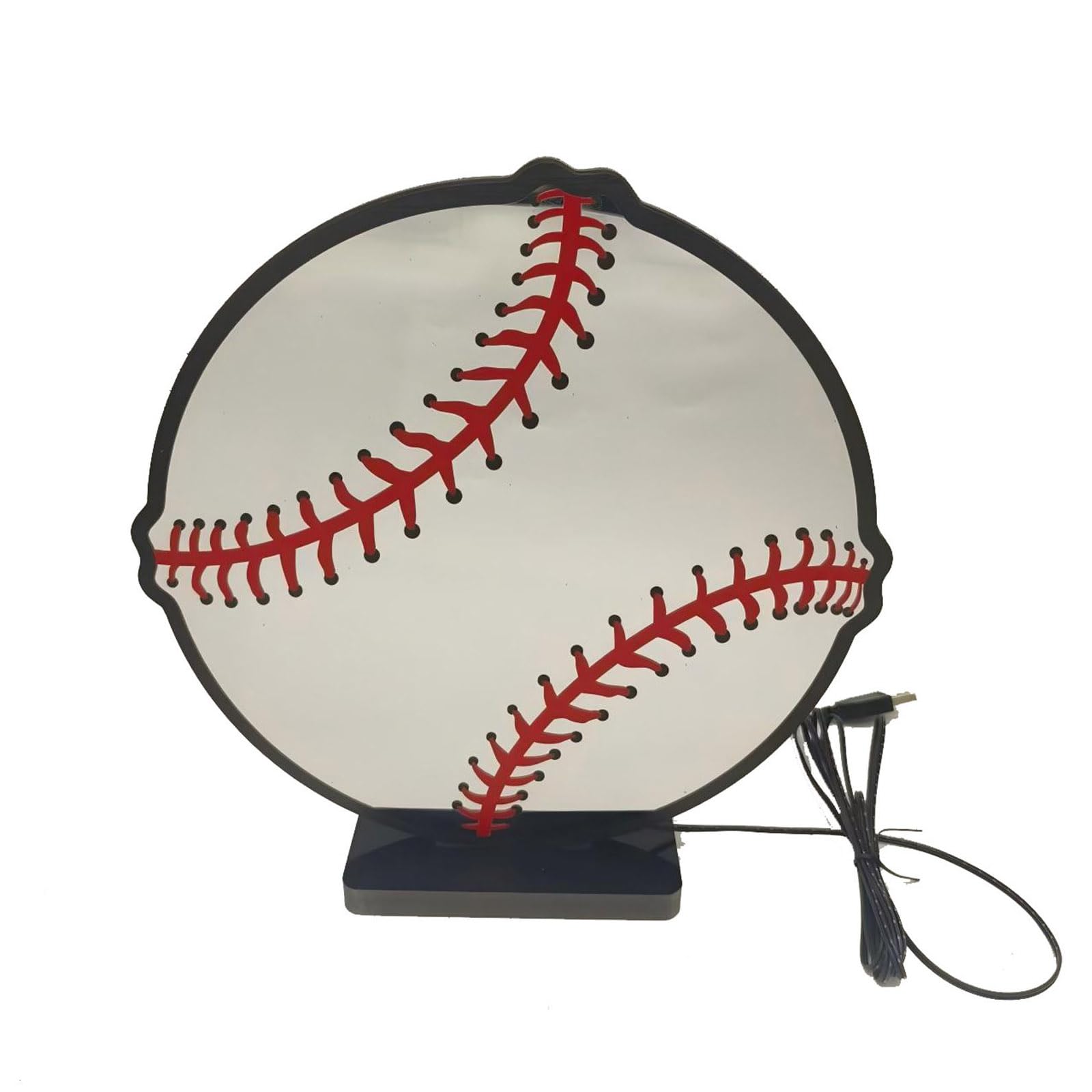 our fave Atmospheres LED Light Home Decoration Artistic Baseball Shape Infinitely Mirroring Tunnel Light for Living Room Infinitely Mirroring LED Signs