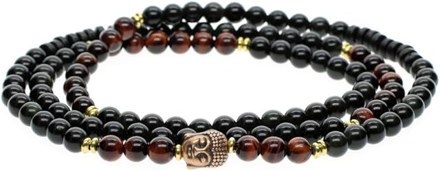 COAI 108 Mala Beads Buddha Head Prayer Bracelet Necklace
