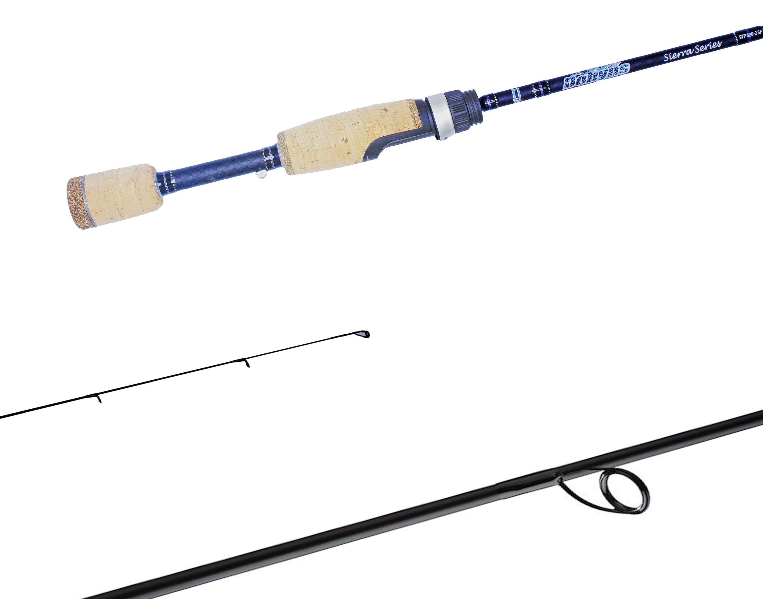 View 1 of ***STOCK PHOTO FOR REFERENCE ONLY, BLACK***Dobyns Rods Sierra Trout & Panfish Spinning / 7'0" / 2 PC / 2-6 LB Line Weight / 1/32-3/16 oz Lure Weight/Ultra Light Fast Action/Cork-Split Handle