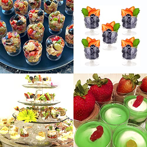 Lakesstory 2 Oz Wine Plastic Glassess Pack Of 10 Small Wine Sampler Glasses Plastic Wine Glasses 2Oz Tasting Drinking Glasses Recyclable Tumbler Mini Dessert Cups Appetizer Cups Degustation #TOP2