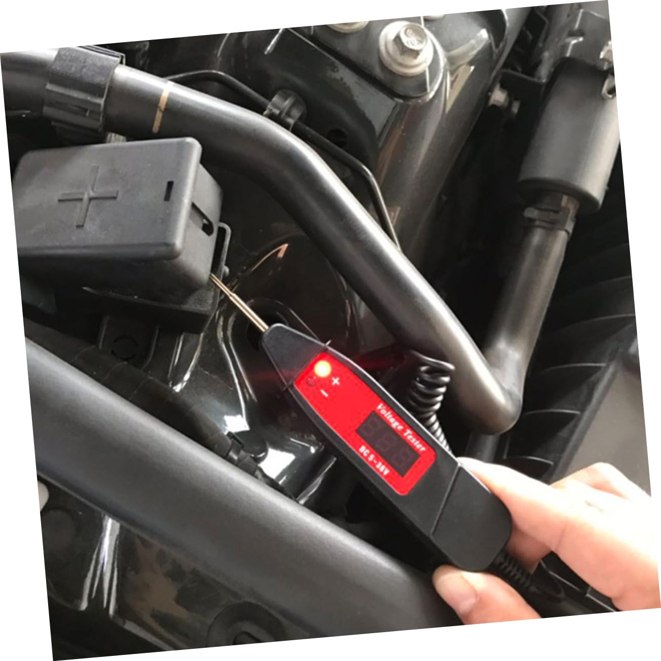 SOLUSTRE 2piezas Probador De Circuitos Digital De Pantalla Lcd Herramienta De Para Sistemas Eléctricos De Automóviles Comprobador De Voltaje y Continuidad Para Automotriz