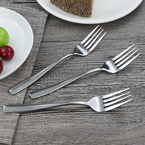 HOMMP 16-Piece Stainless Steel Dinner Forks, 8.27-INCH - Thumbnail 4