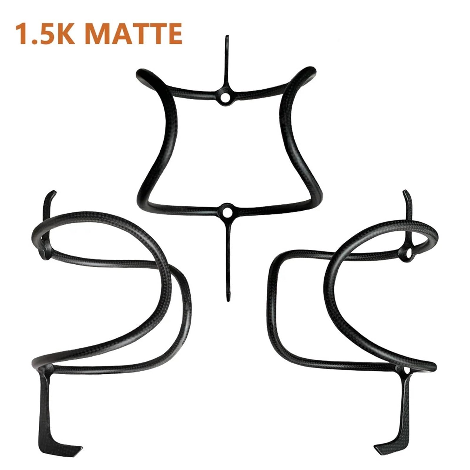Portaborraccia bici effetto carbonio Gabbia for bicicletta ultraleggera con portabottiglie in carbonio for accessori for ciclismo su strada e mountain bike(1.5K Matte)