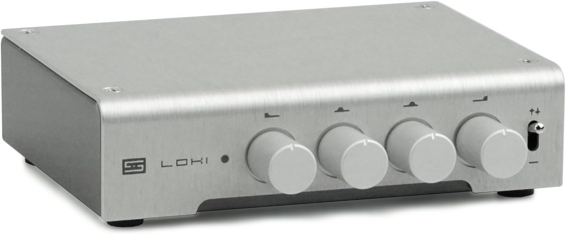 Schiit Loki Mini+ 4バンドトーンコントロールイコライザー(シルバー)。