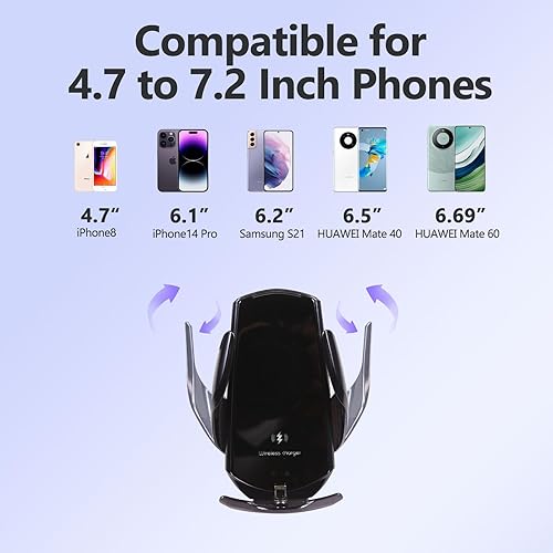 Miniatura 7 de CHEAYAR Soporte de teléfono compatible con Chevrolet Corvette C8 2020-2023, accesorios C8 soporte de teléfono para automóvil (carga inalámbrica)