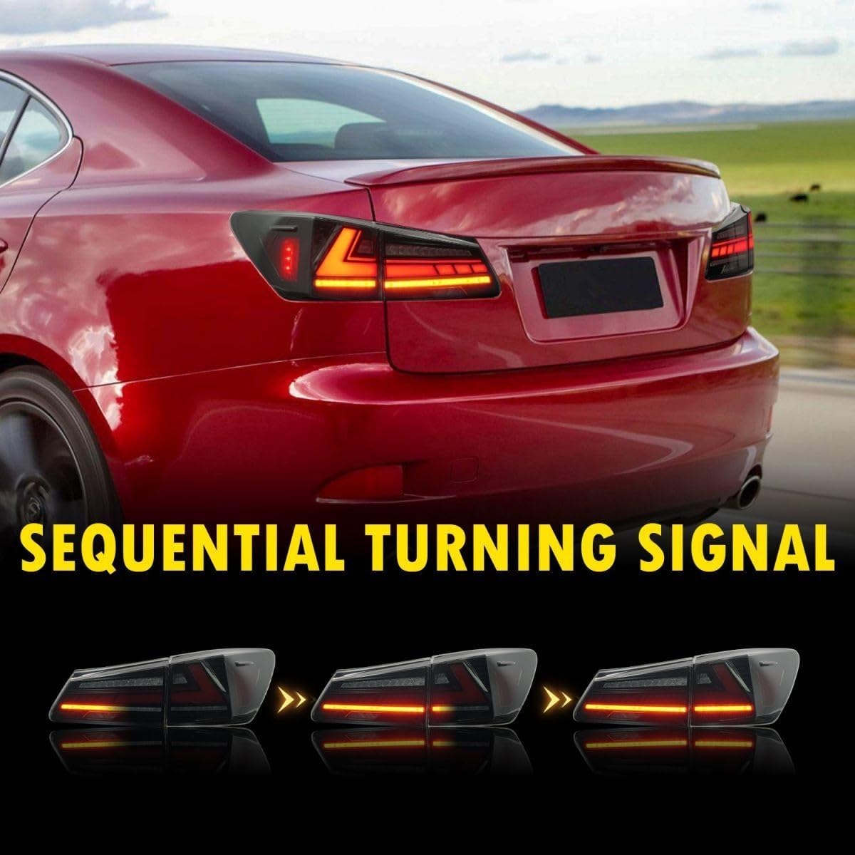 レクサスIS 20系 LED 流れるウインカー テールランプ GSE20