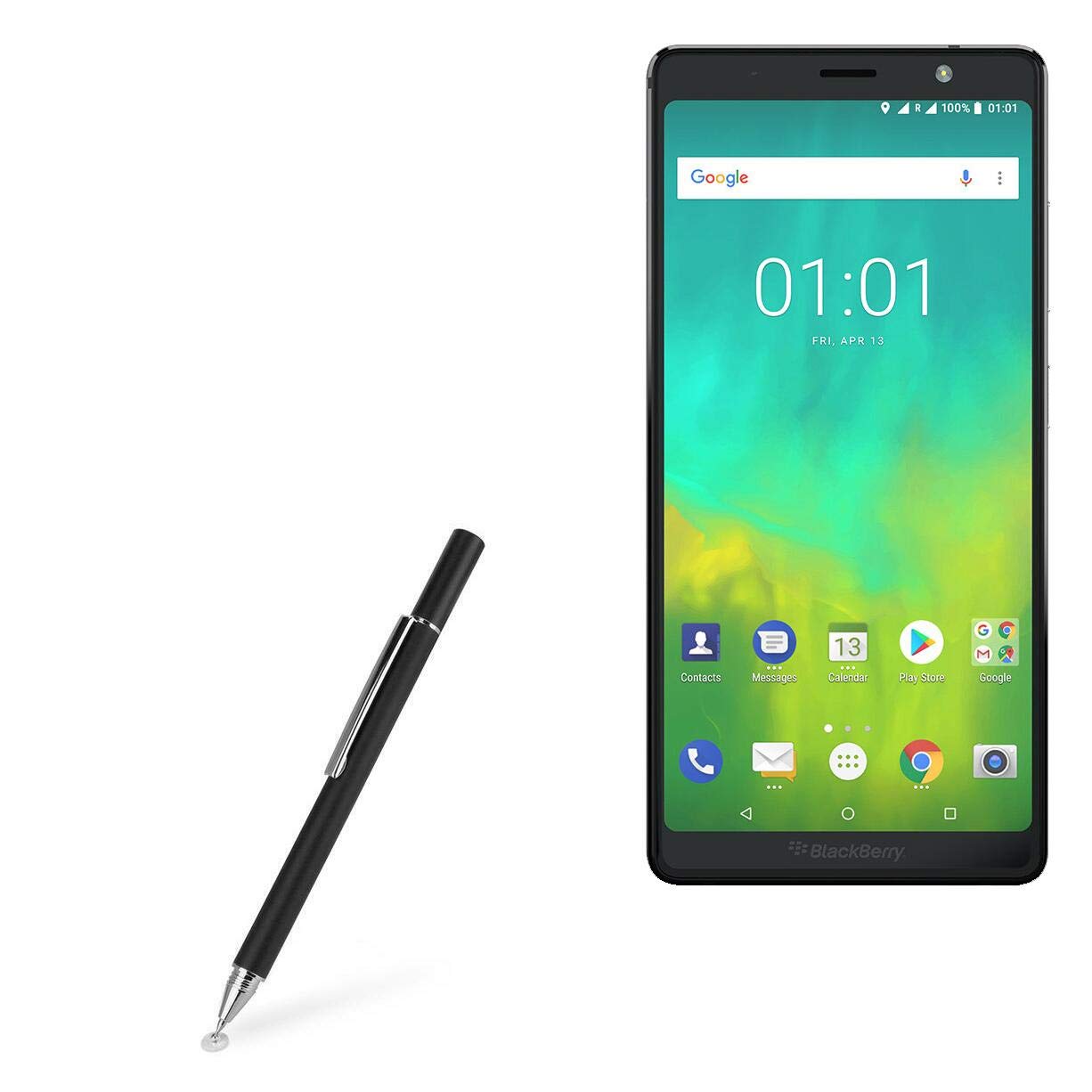 BoxWave Stylus Pen Compatible With Blackberry Evolve Smartphone - Jet Black