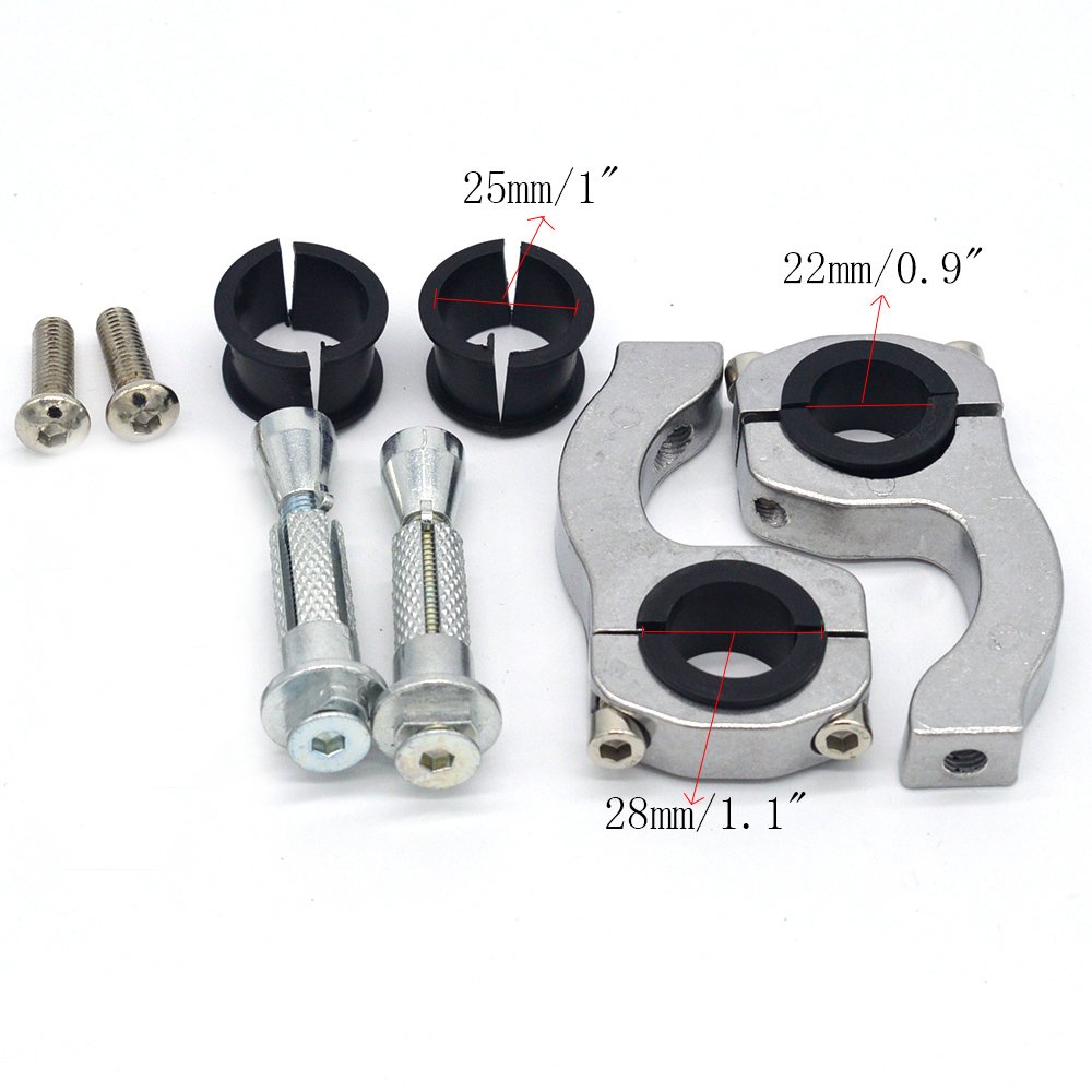 Motorrad Handschutz 22mm 28mm Griffschutz Schild Motorrad Motocross Roller Winddichter Lenker Handschutz Schutzausrüstung (Weiß)