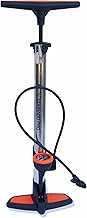 Corrado Pro 160 PSI Portable Road Bike Bicycle Floor Pump Hand Air Pump (Alloy_Steel) Tire Inflator -Orange (Pack of 1)