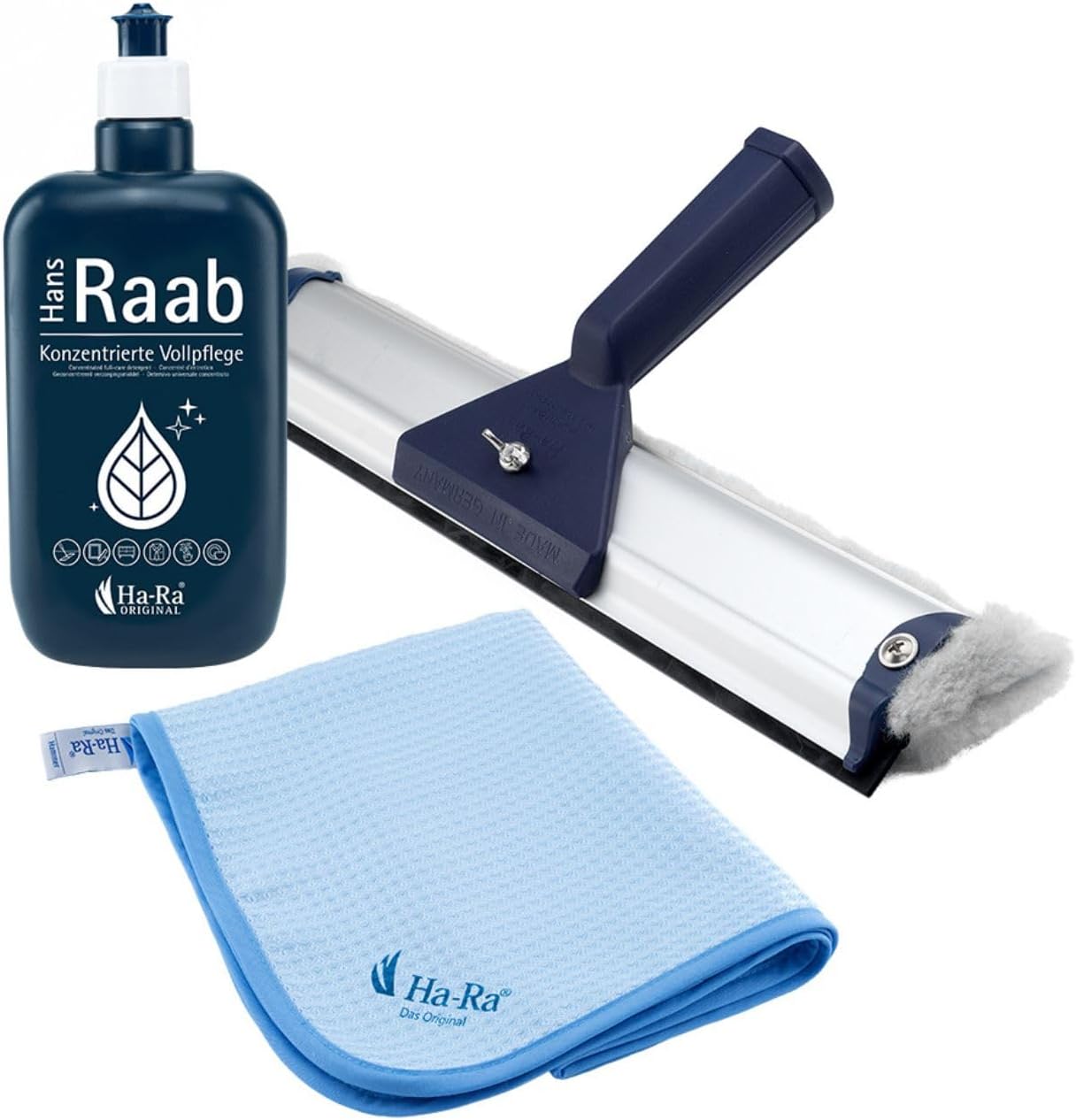 Ha-Ra Fenster-Putz-Reinigungsset I Fensterwischer 32cm I Konzentrierte ...