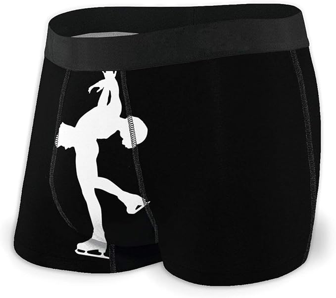 KPZ Figure Skating Men's Boxer Briefs No RideUp Shorts Underwear (S