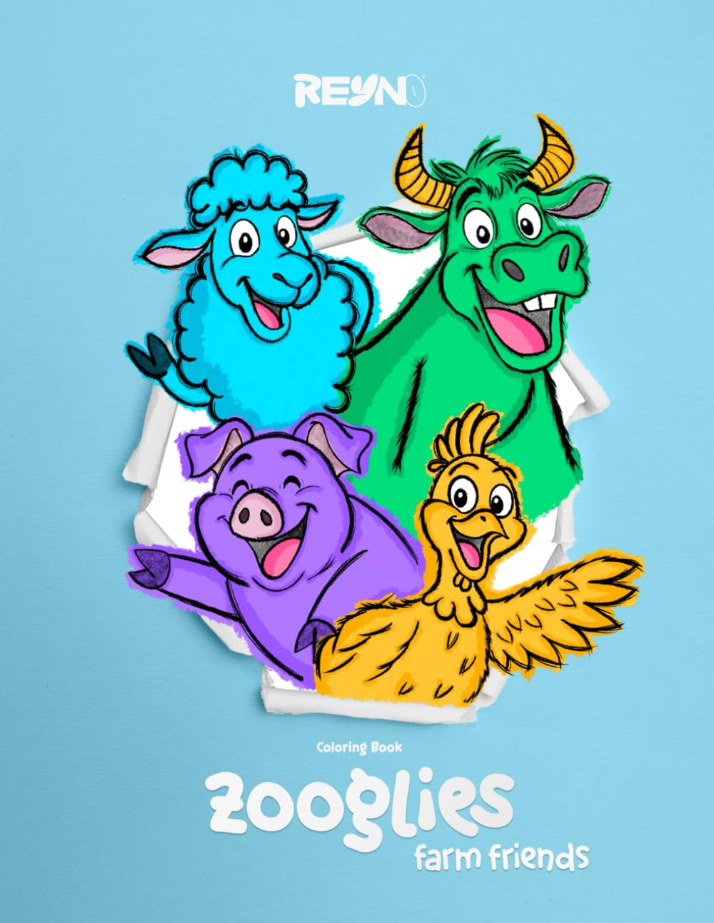 Zooglies : Farm Friends | Animal Coloring Book for Kids Ages 3: Fun & Creative Coloring Adventure for Kids (Zooglies : Animal Coloring Books for Kids, ... & Creative Coloring Adventure for All Ages)