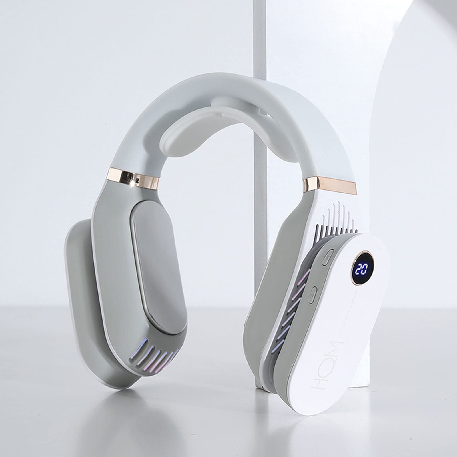 Amazon.com: Portable Neck Fan, Wearable Personal Cooling and Heating Fan USB  Small Fan, Heater Hands Free Fan, Rechargeable, 3 Levels of Ice and Hot  Compresses, Ergonomic Design (white) : Home u0026 Kitchen