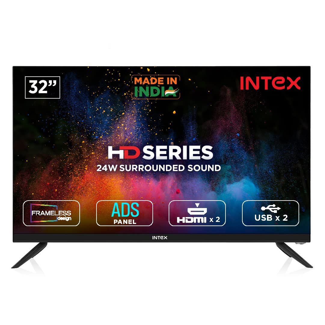 Intex 80 cm (32 inches) HD Ready LED TV LED3243 (Black) Amazon.in