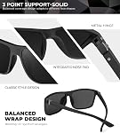 KALIYADI Lunettes de soleil polarisés pour hommes et femmes, Gaspilles polalisées avec UV Protection pour conduire la pêche