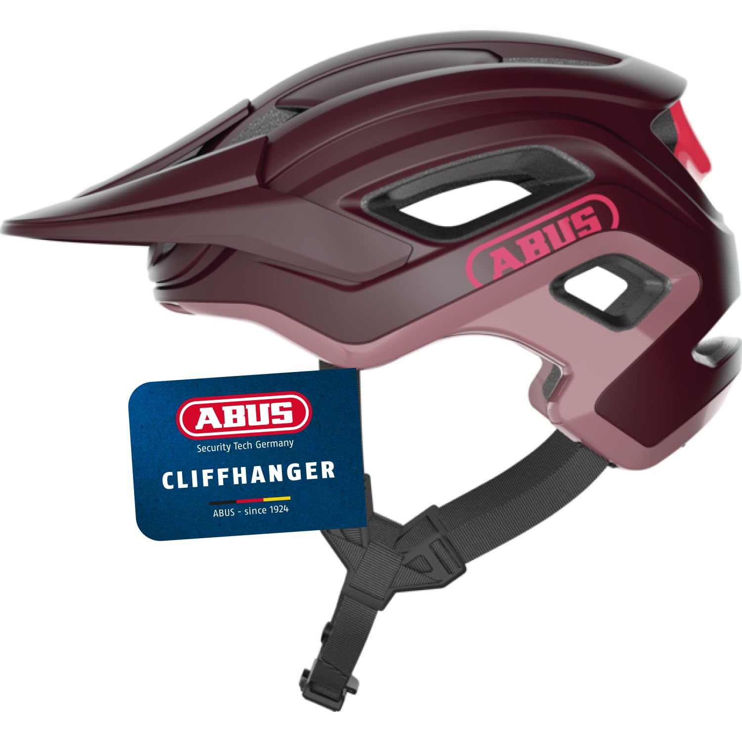 ABUS Cliffhanger MTB Helmet - Bike Helmet for demanding Trails - with Large Ventilation Openings & TriVider Strap System - for Men and Women