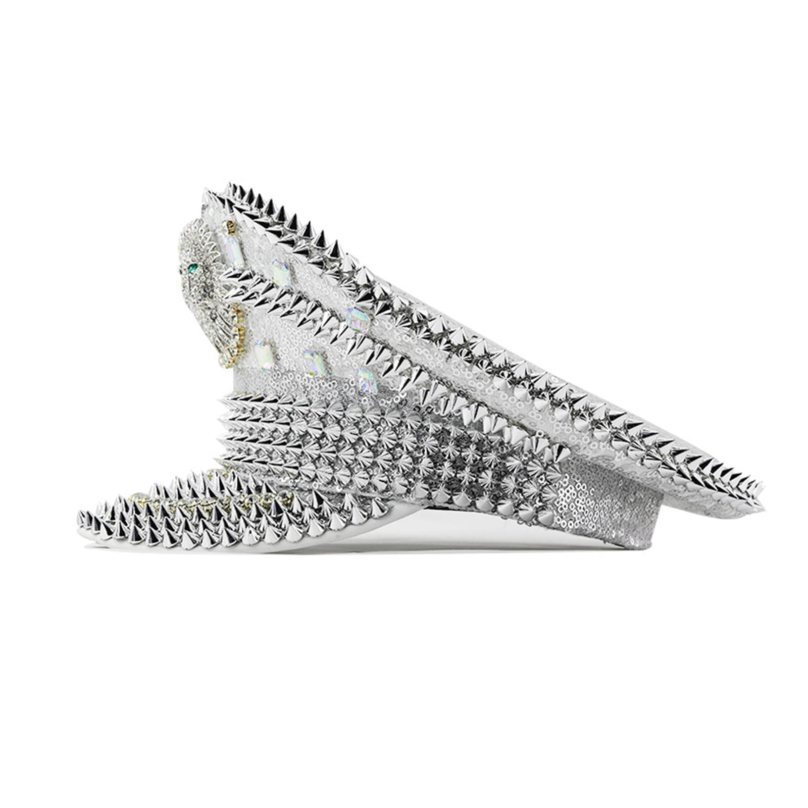 Lions - Cappello unisex con strass e paillettes, regolabile, alla moda, unisex, per gli appassionati di moda