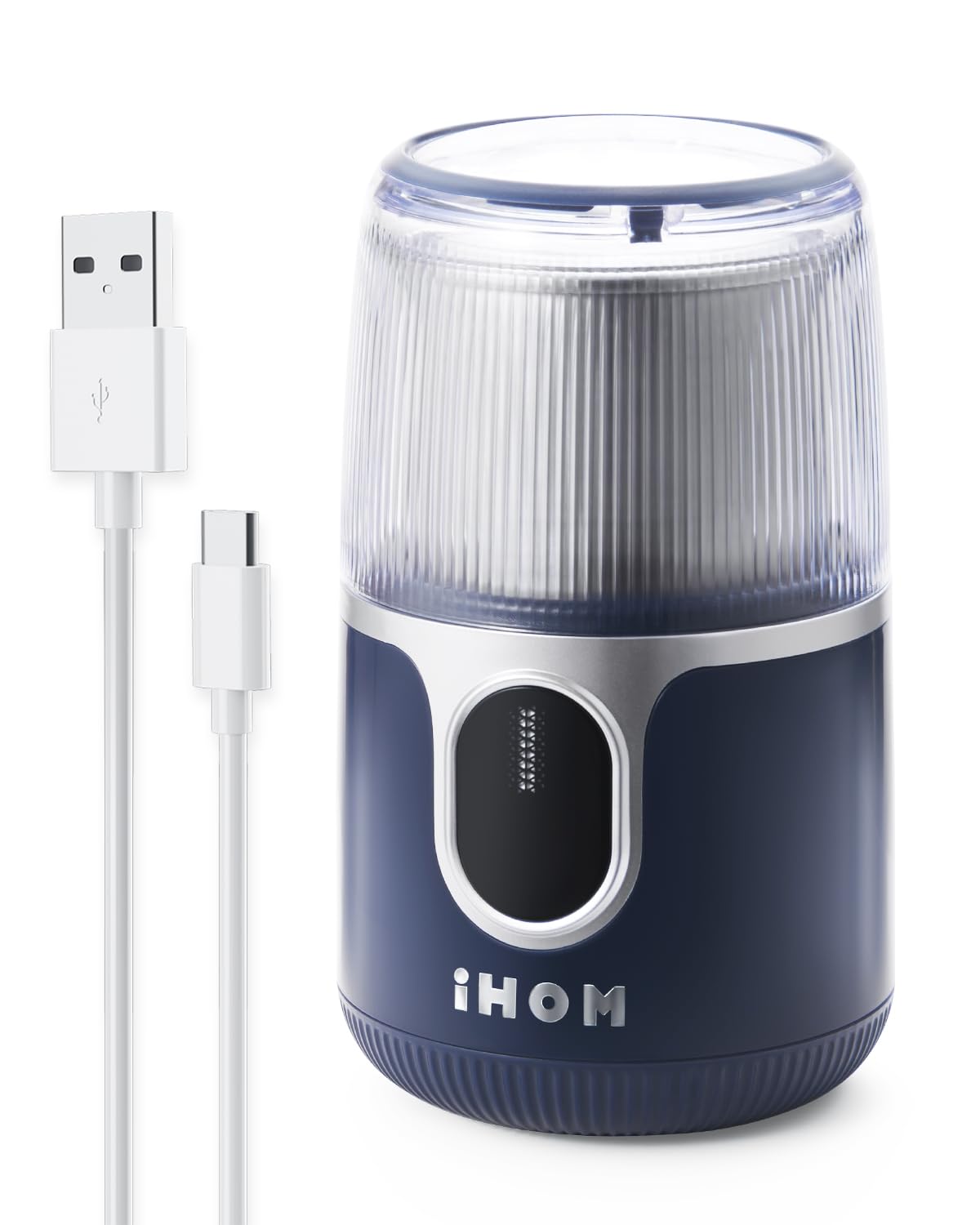 Cordless Coffee Grinder Electric - USB Rechargeable, 304 Stainless Steel Blade, 85 Grinds Per Charge, for Espresso, Spices, Home, Travel, Camping - Blue