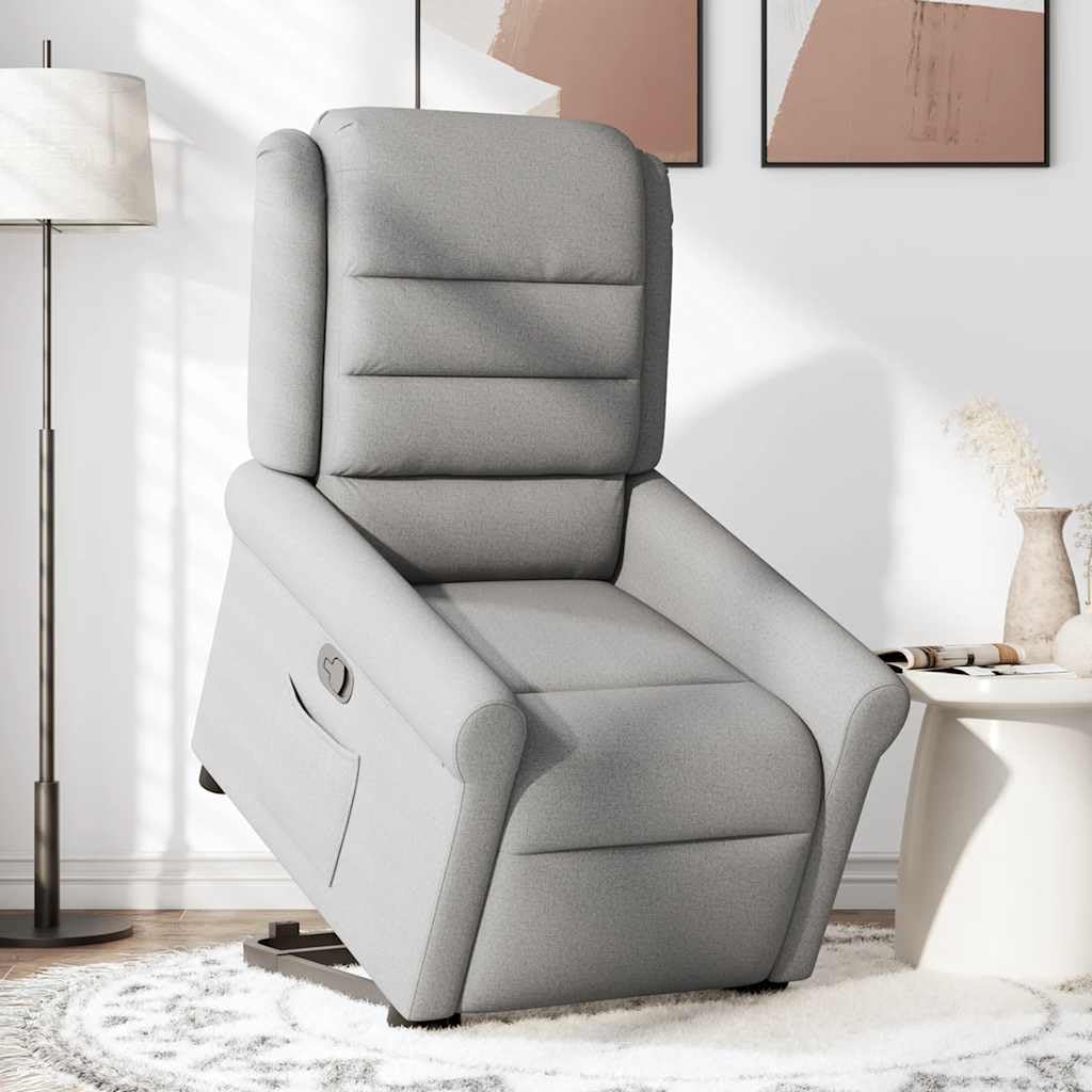 Sillón elevador reclinable gris nube