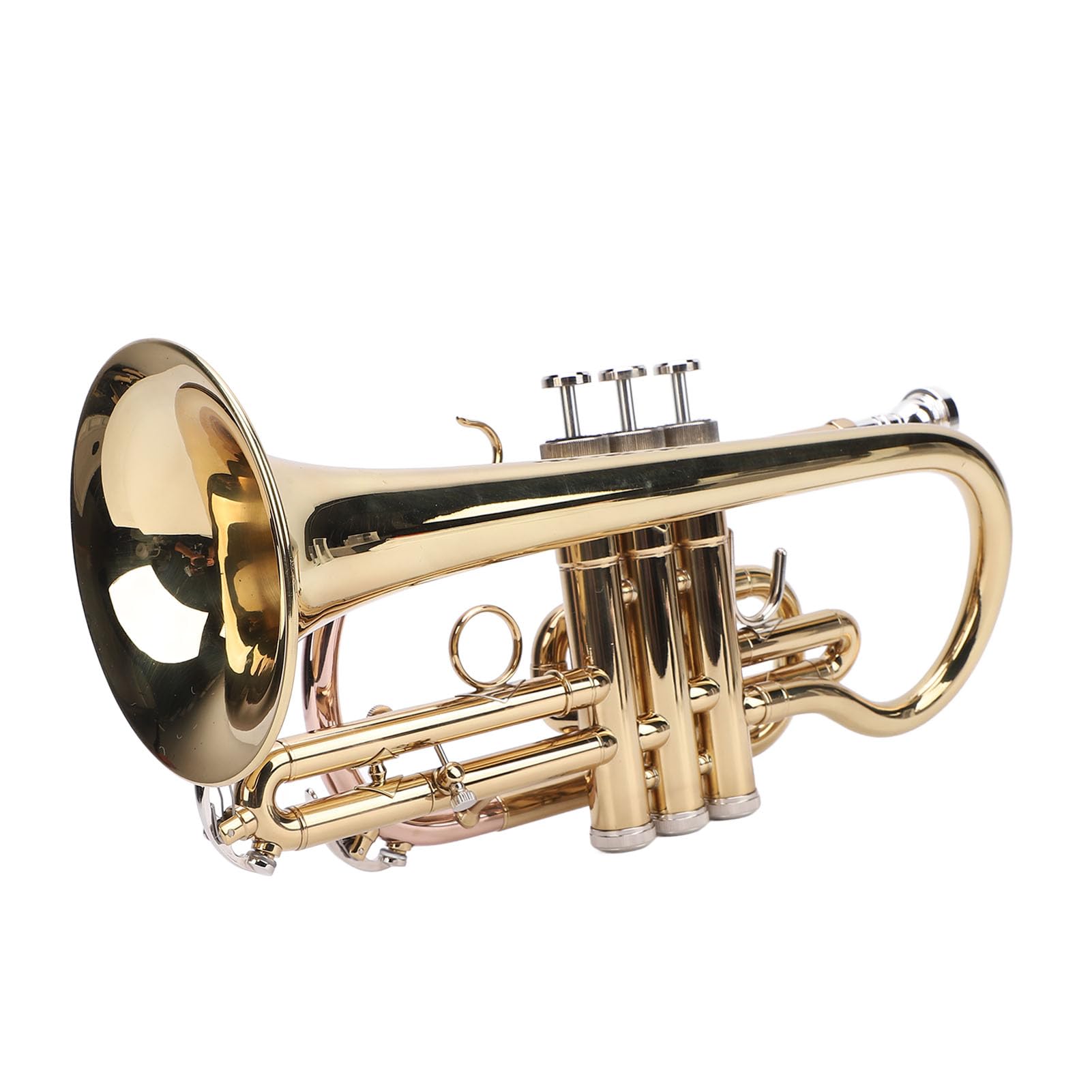 Set Tromba Sib, Trombe Principiante Studente Avanzato Con Scatola Per Tromba Panno Per Pulizia Tracolle Bocchino, Strumento Orchestrale Tromba D'oro Per Principianti