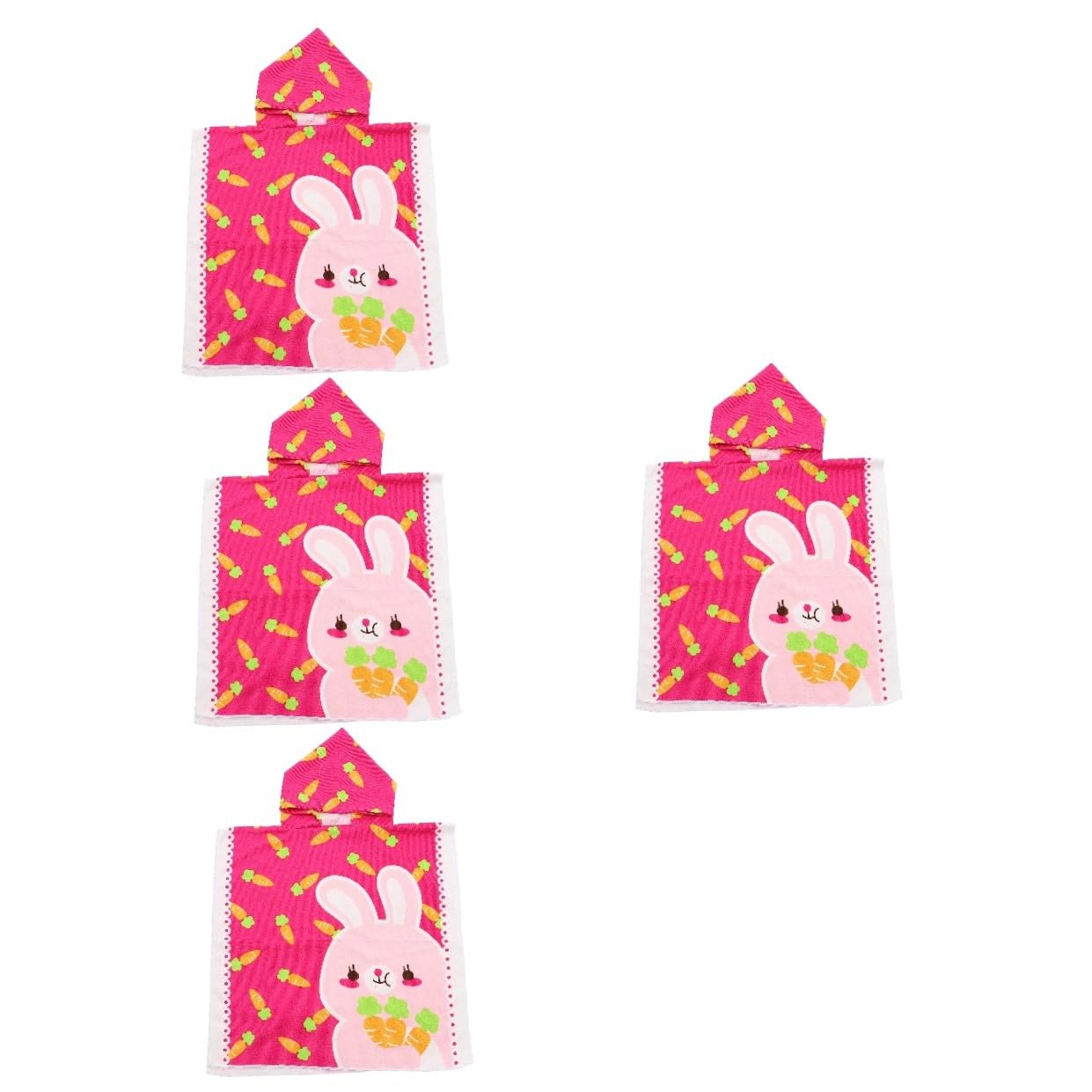 PRETYZOOM 4 Piezas Capa De Albornoz Infantil Toalla De Baño para Toallas De Playa para Capa para Toalla con Capucha para Bebé Toalla De Cara Piscina Fibra Extrafina
