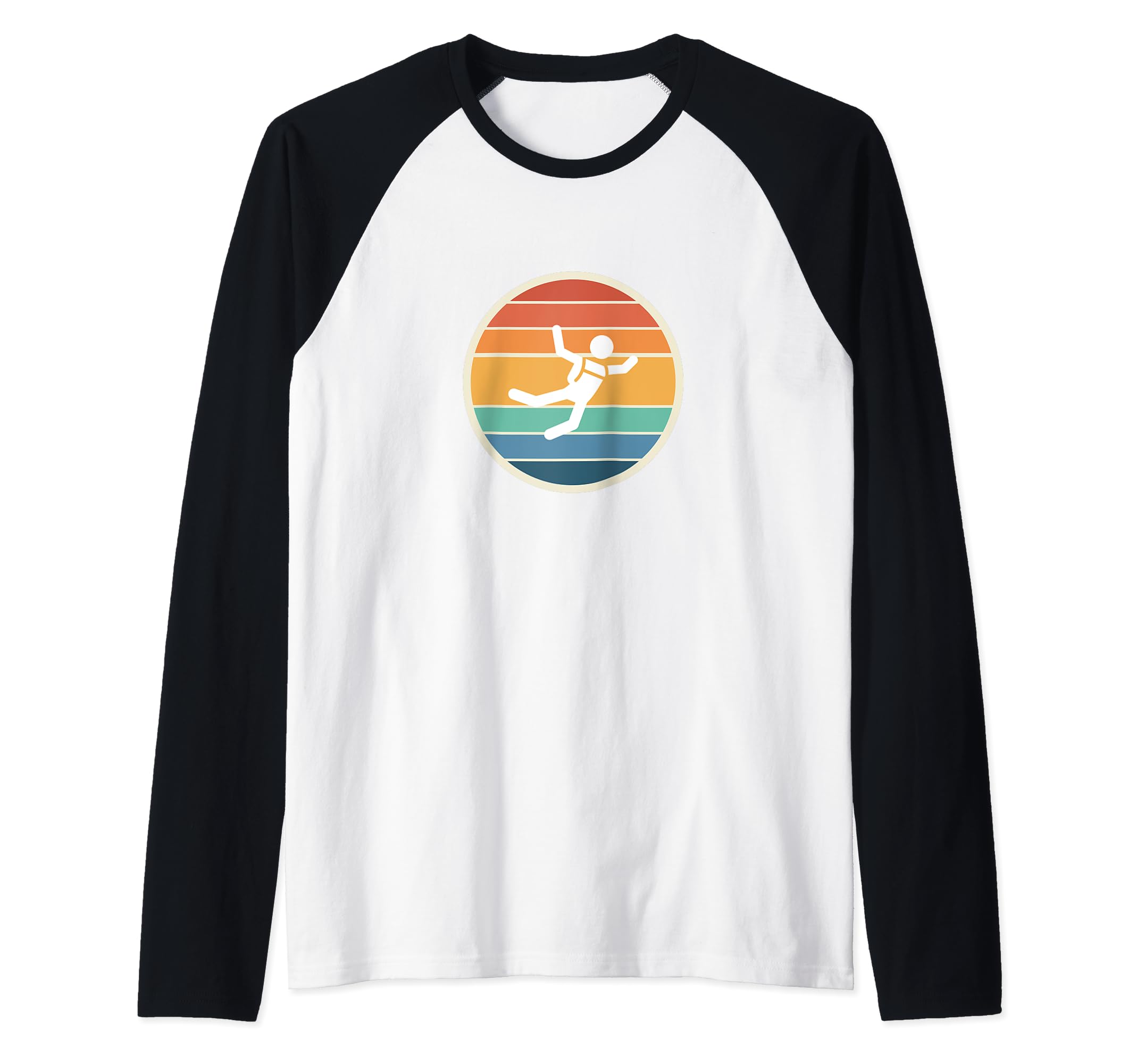 Base Jumping Retro Vintage Parachute - Base Jumping Raglan Baseball Tee