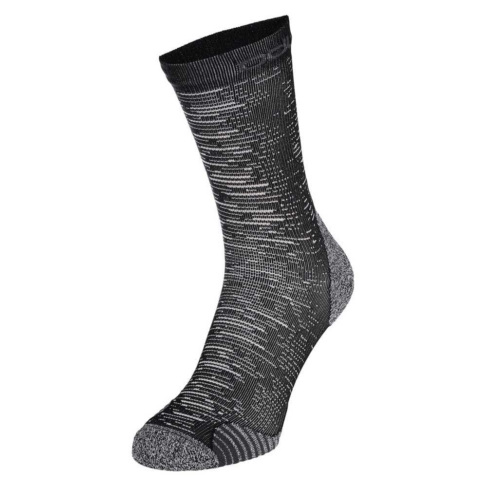 Odlo Kids CERAMICOOL RUN GRAPHIC RUNNING SOCKS, black, 39-41