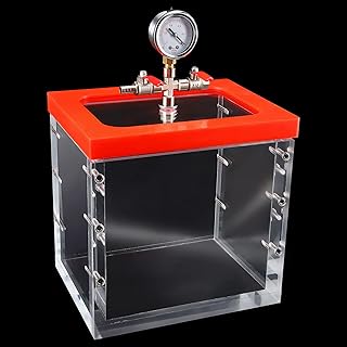 YHAspace 2 Gallon Acrylic Vacuum Chamber Acrylic Clear Perfect for Stabilizing Wood, Degassing Silicones, Epoxies