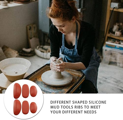 Miniatura 4 de VILLCASE 2 juegos de raspador de goma para modelar arcilla de silicona escobilla de goma escultura de arcilla escultura de arcilla kit de