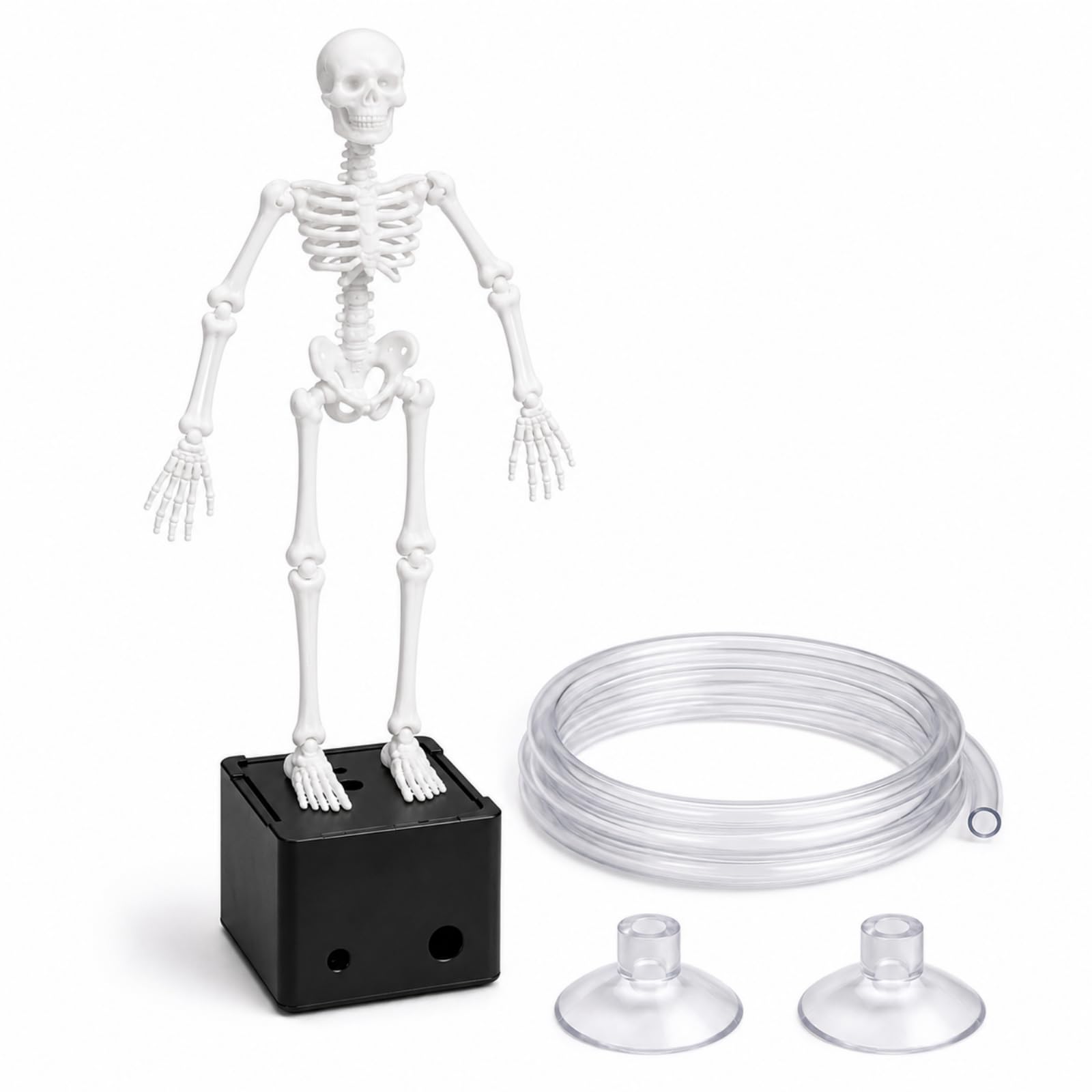 Luminous Skeleton Bathtub Ornament 1-Piece Interactive Fish Tank Decor
