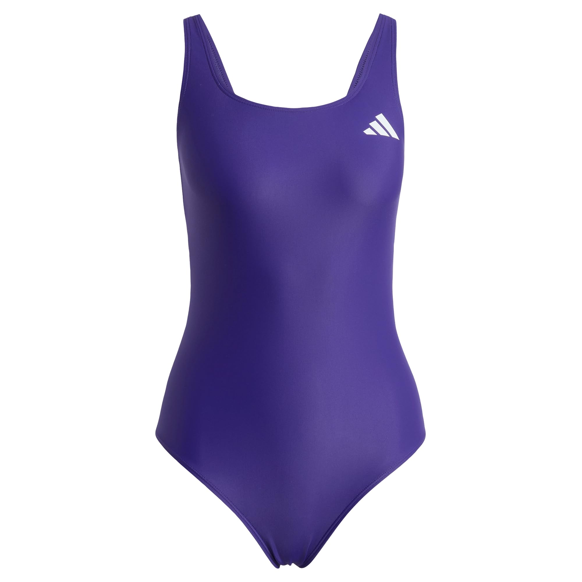 adidas Women's V-Back Swimsuit Swimwear, Collegiate Purple, 38