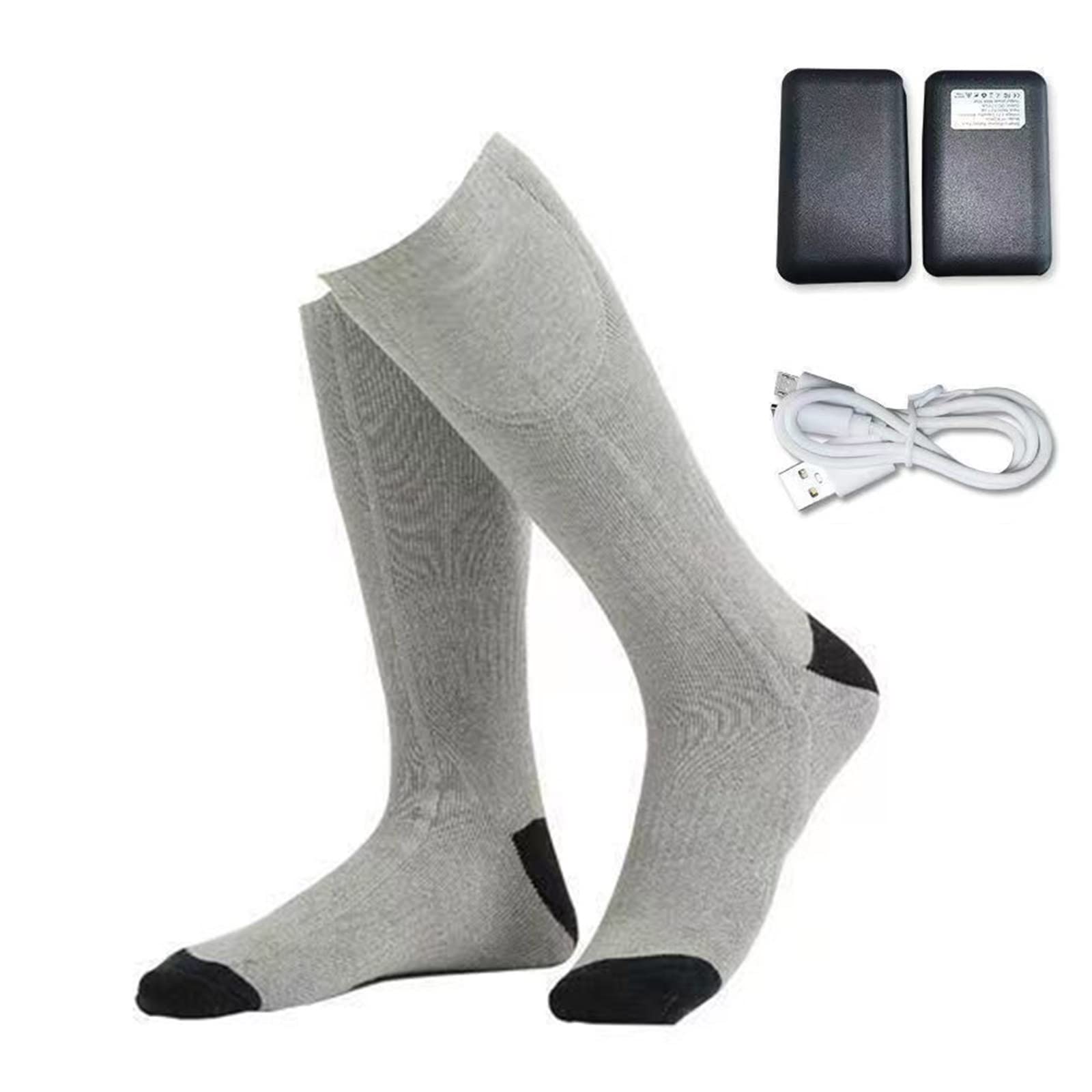 2200/4000mAh Winter Warm Electric Heated Socks Men Women Thermal Foot Warmer Outdoor Cycling Skiing Heating Stockings