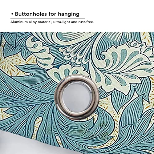 Rideau de douche William Morris en tissu haut de gamme lavable