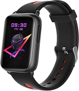 NOETS Smart Watch for Android Ios with Body Temperature Thermometer Heart Rate Monitor Sleep Spo2 Blood Pressure Monitor, Fitness Tracker Sports Watch(Black)
