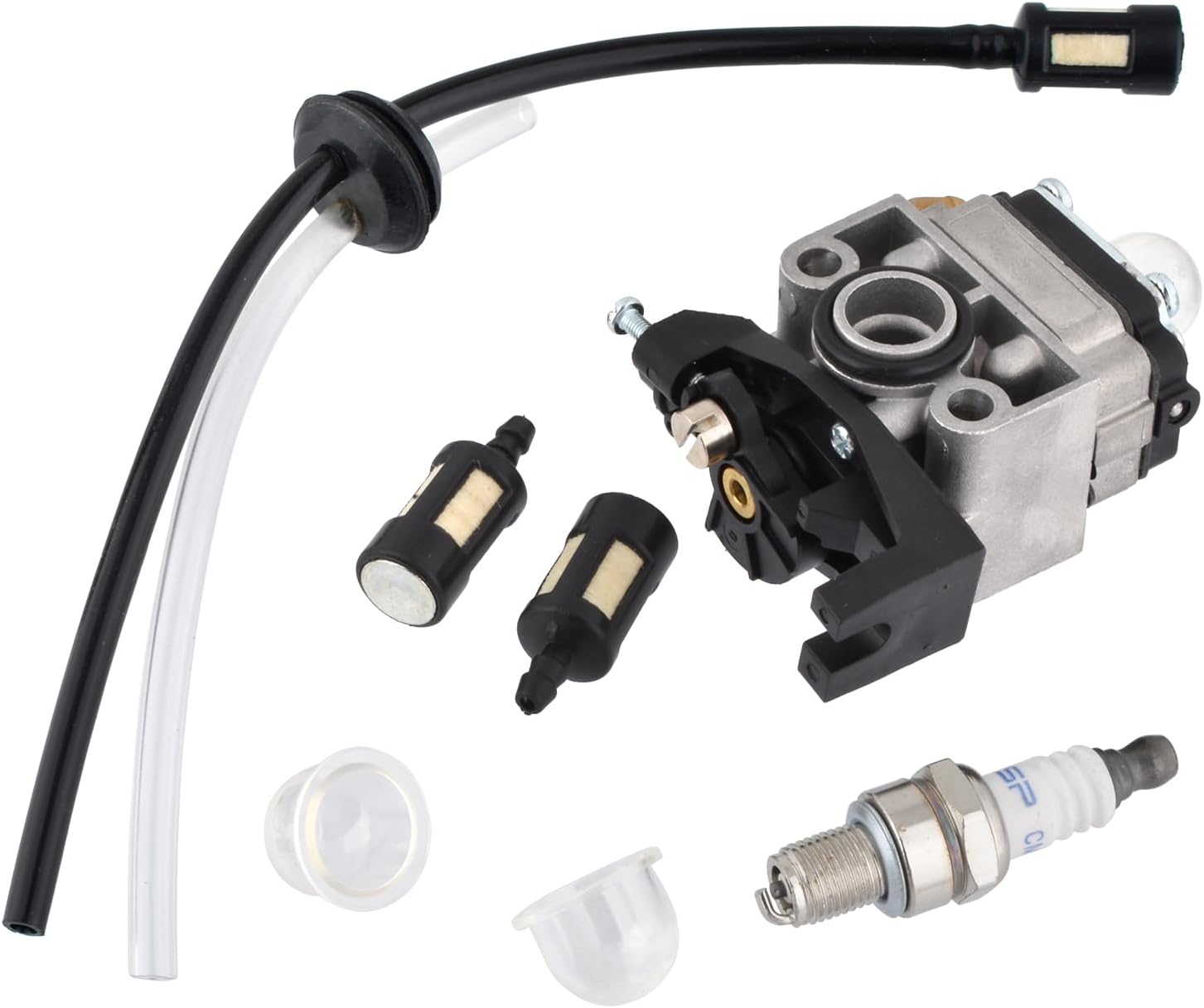 Cancanle Carburetor Gasket Spark Plug Fuel Line Hose Kit for Honda GX25 GX35 GX 25 35 HHT35 HHT35S FG110 Trimmer Mowers Engine