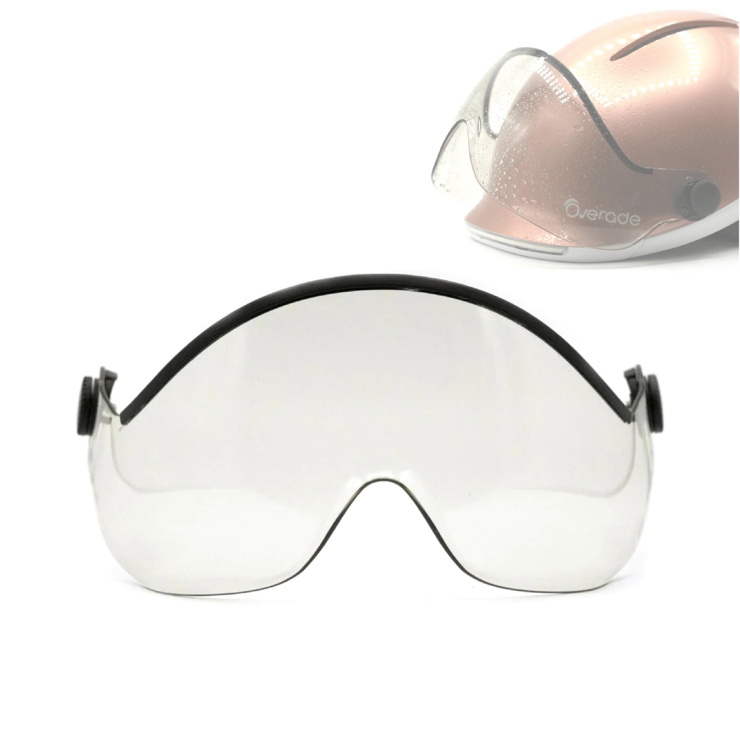 Overade - Visier | Getöntes Visier für Life-Helme | Schutz vor Regen, Sonne und Wind | Brillenkompatibel | Schnelle und drehbare Befestigung | Französische Innovation
