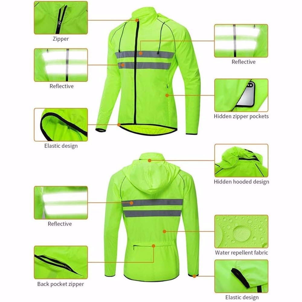 ONDA Fietsjack winter waterdicht heren Zwart Fluo - Laurent Jalabert