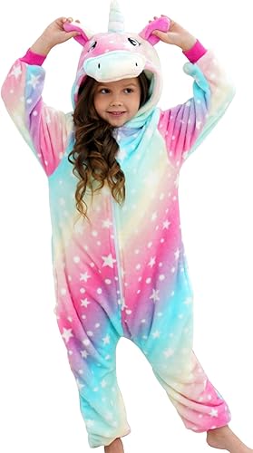 Disfraz de unicornio con capucha para niñas