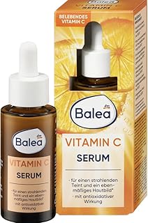 Balea Vitamin C Serum, 30 ml - Veganes Serum für alle Hauttypen mit energiespendender Wirkstoffkombination