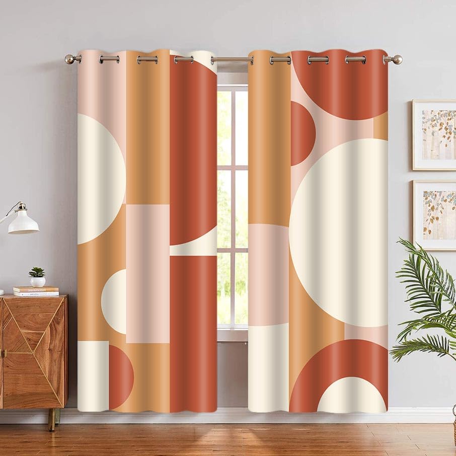 Cortinas opacas modernas de 42 x 84 pulgadas para sala de estar y dormitorio
