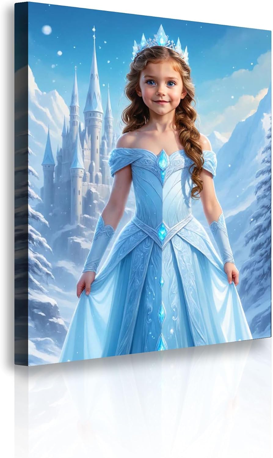TAILORED CANVASES Personalized Portrait - Canvas Print with your Photo - Custom Picture - The Ice Princess