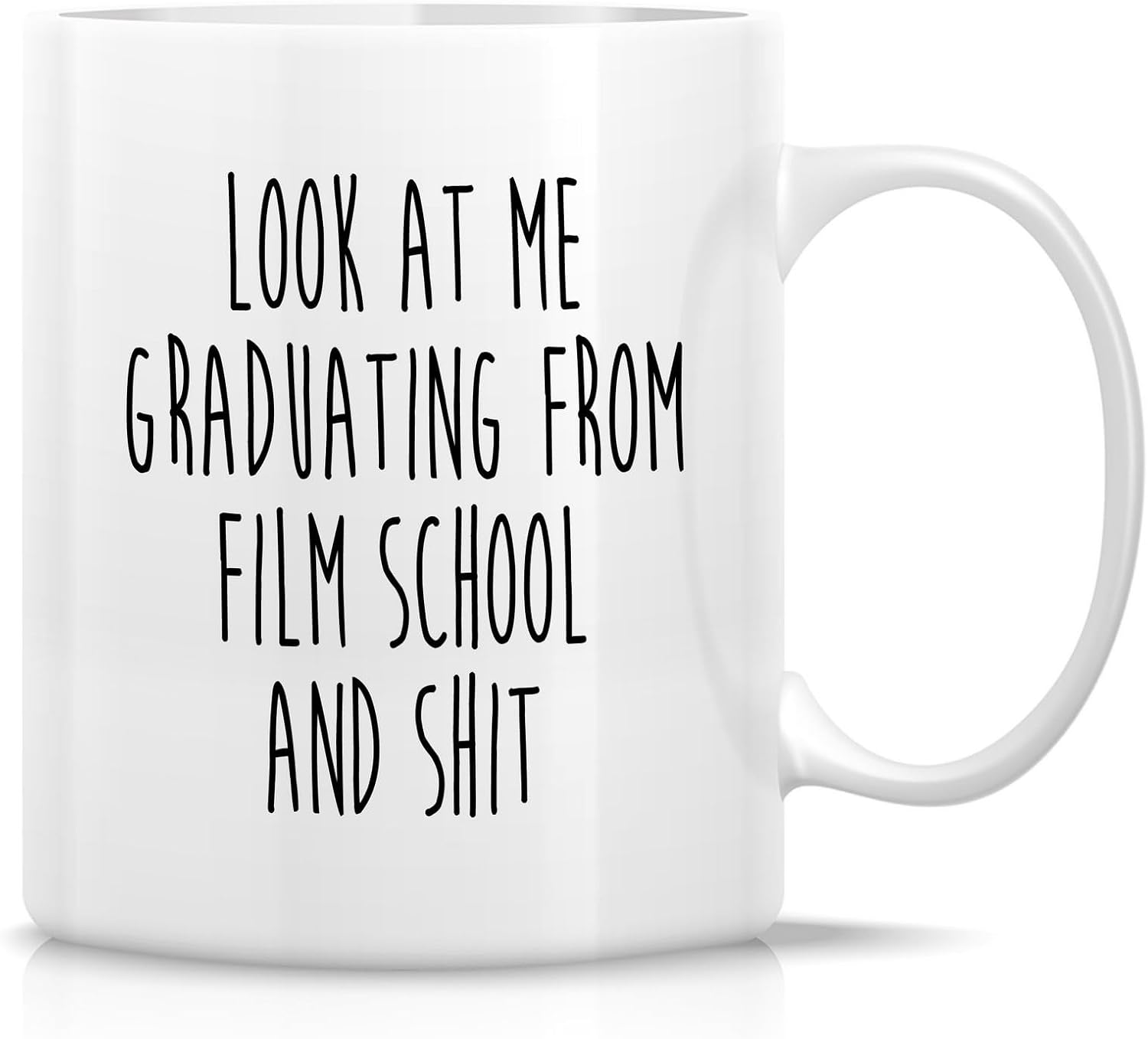 Retreez Funny Film School Graduation Mug - Film School Graduation Gift - 11 Oz Ceramic Coffee or Tea Cup - Humorous Gift for Film Students, Movie Buffs - Graduation, Accomplishment Gift For Men, Women